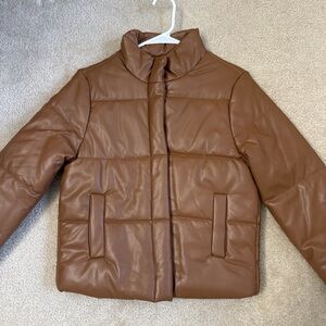 Ci Sono Brown Puffer Jacket